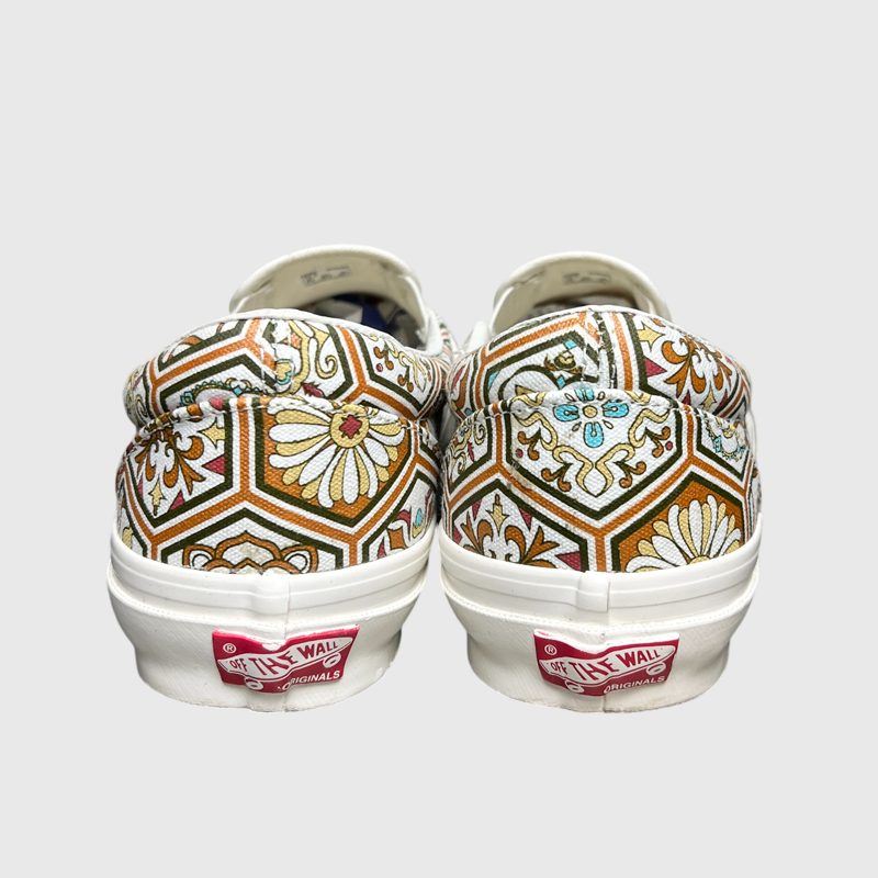 Kith x Vans Classic Slip-On 'Brown Moroccan Pattern' Size 10 Pre-Owned
