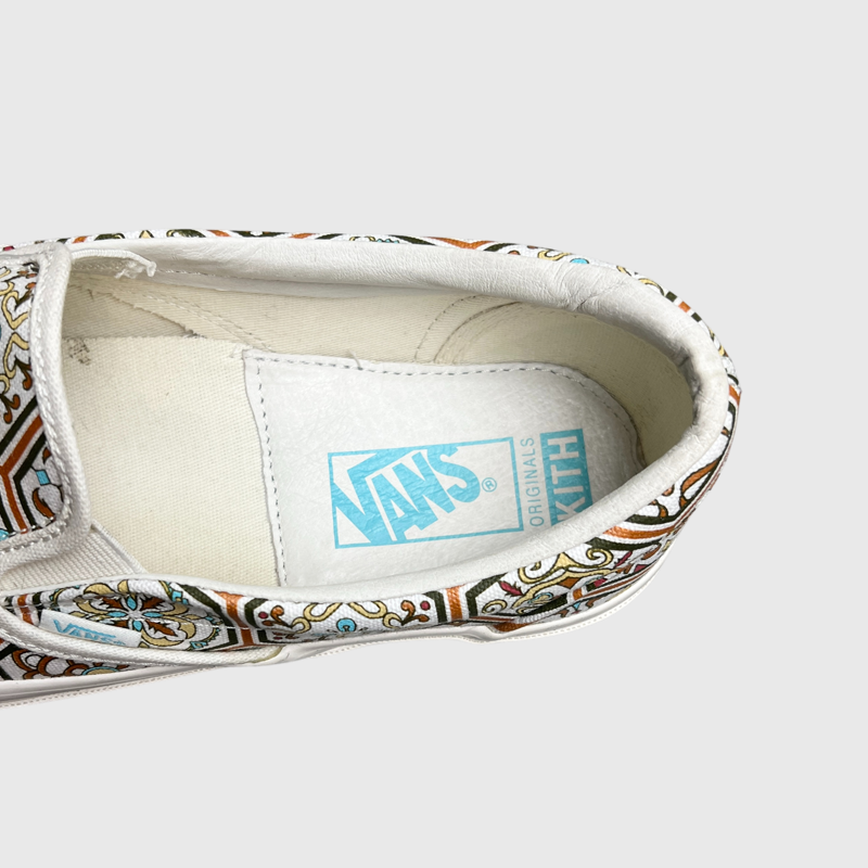 Kith x Vans Classic Slip-On 'Brown Moroccan Pattern' Size 10 Pre-Owned
