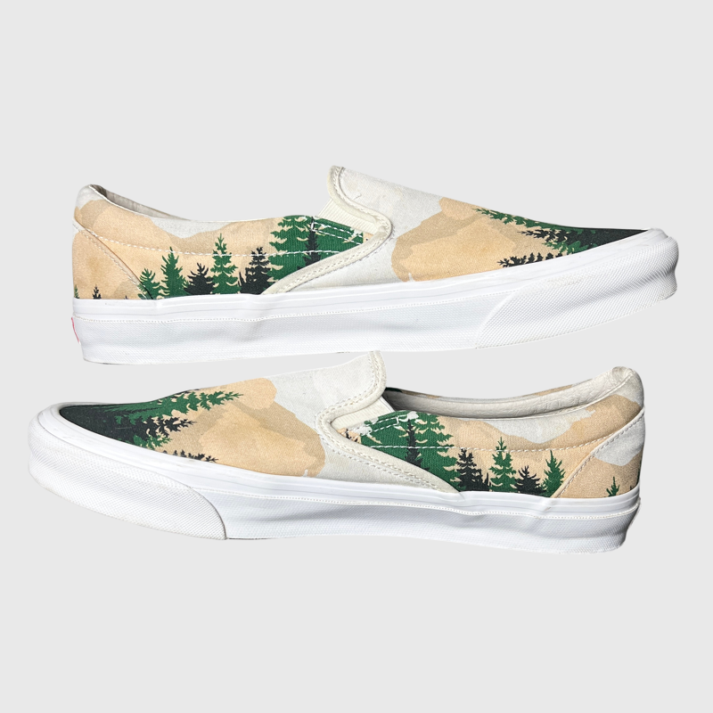 Kith x Vans Vault OG Classic Slip-On LX 'Treescape' Size 11.5 Pre-Owned