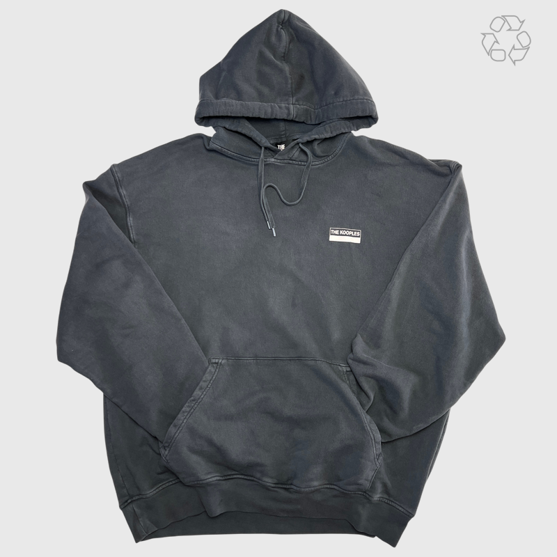 The Kooples 100% Wild Oversized Pullover Hoodie 'Charcoal Gray' Size L Pre-Owned