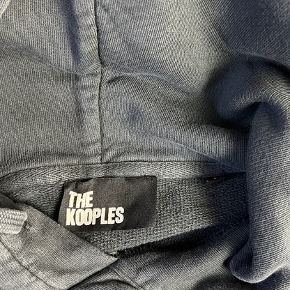 The Kooples 100% Wild Oversized Pullover Hoodie 'Charcoal Gray' Size L Pre-Owned