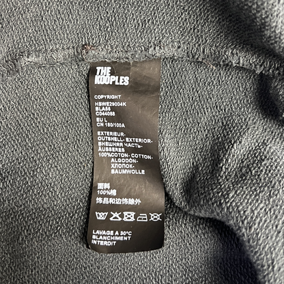 The Kooples 100% Wild Oversized Pullover Hoodie 'Charcoal Gray' Size L Pre-Owned