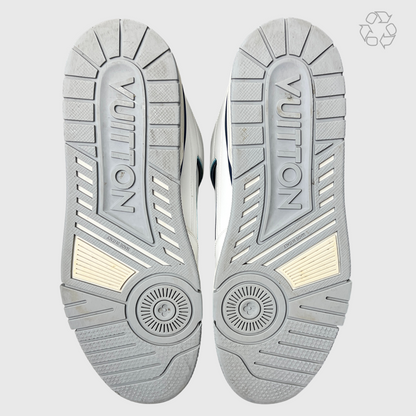 Louis Vuitton Trainer Sneaker 'White/Blue' Size 10 Pre-Owned