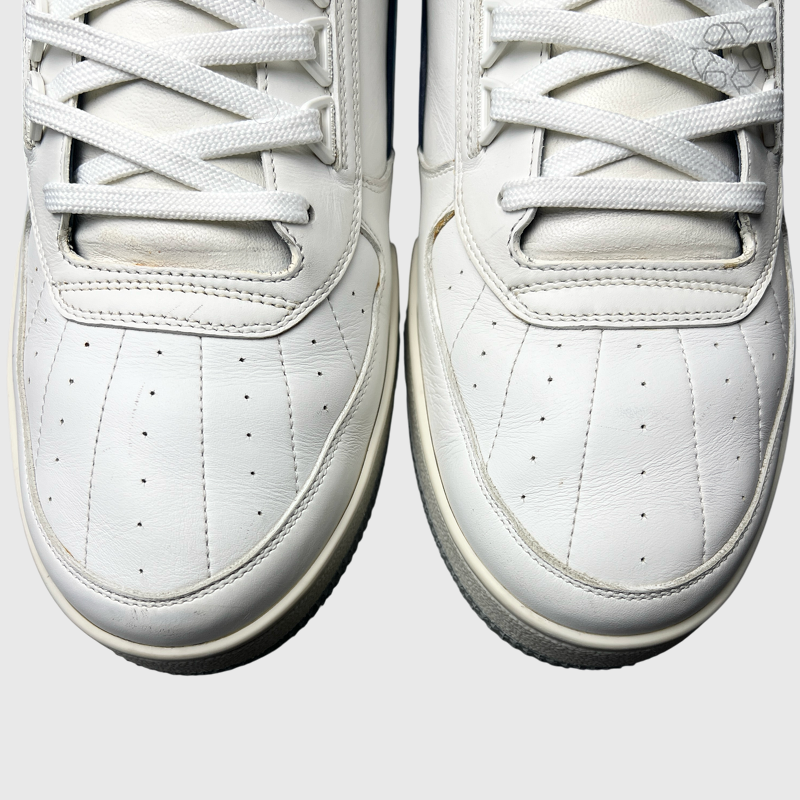 Louis Vuitton Trainer Sneaker 'White/Blue' Size 10 Pre-Owned