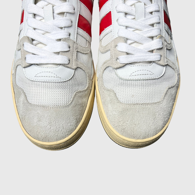 Lanvin Clay Low Top Sneakers 'White/Red' Size 10 Pre-Owned