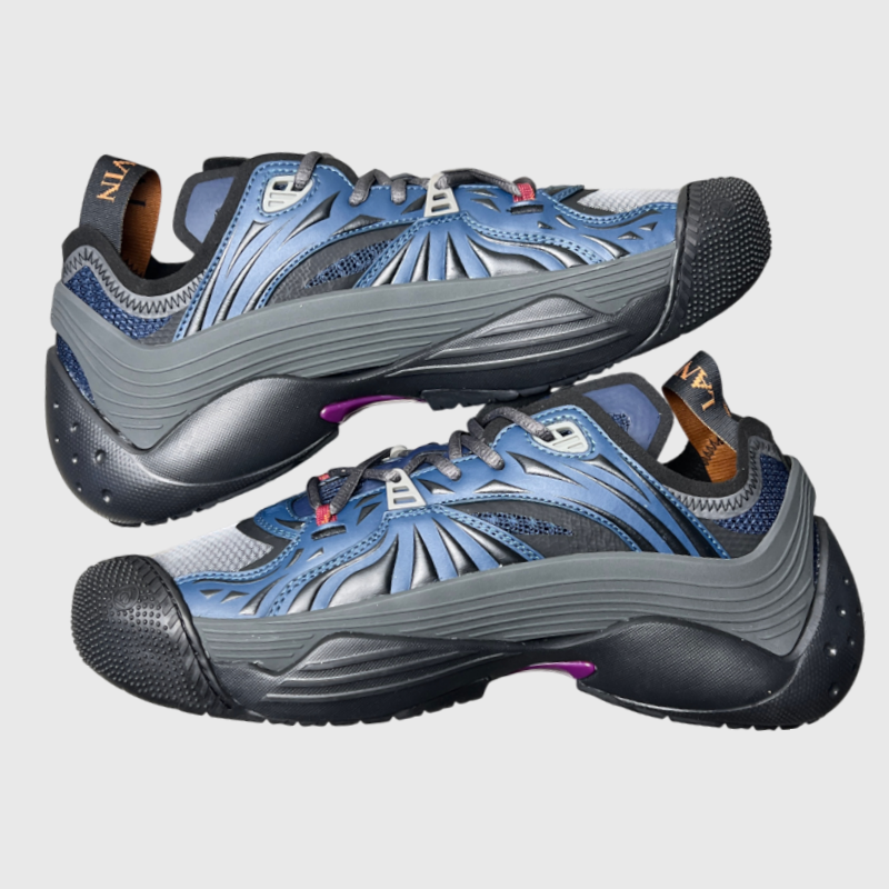 Lanvin Flash-X Low Top Sneakers 'Dark Blue' Size 10 Brand New