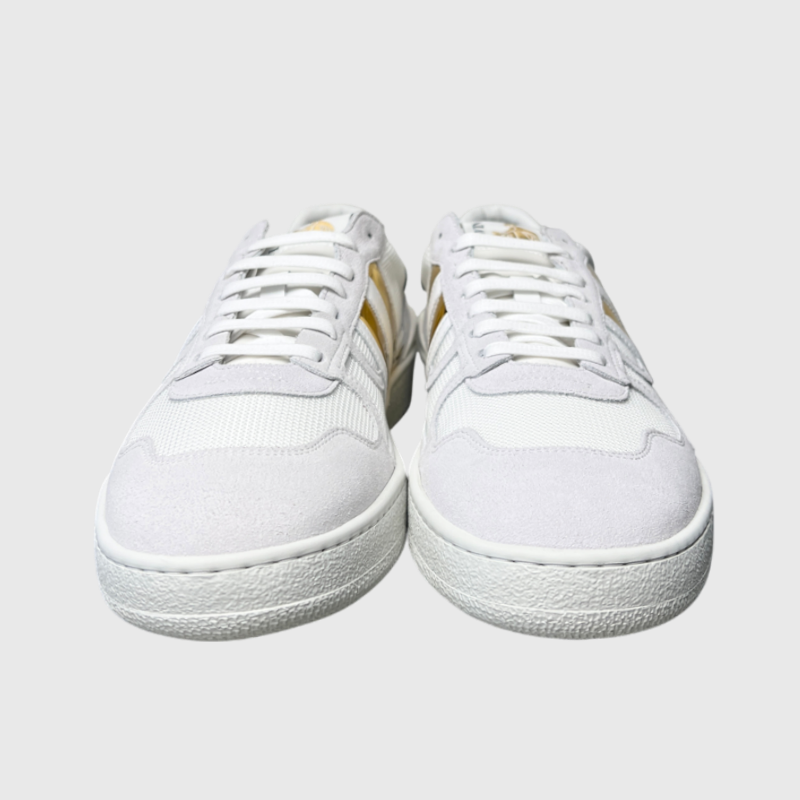 Lanvin Clay Low Top Sneakers 'White/Gold' Size 11 Brand New
