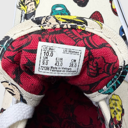 Vans Authentic x Marvel 'Marvel Heads' 2018 Size 10 Pre-Owned