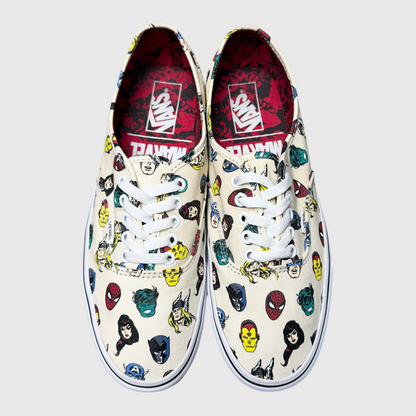 Vans Authentic x Marvel 'Marvel Heads' 2018 Size 10 Pre-Owned