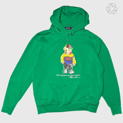 Polo Bear x Ralph Lauren Snow Beach Polo Bear Hoodie 'Green' Size M Pre-Owned