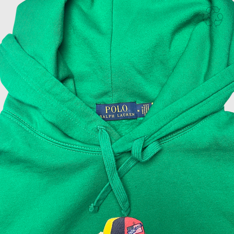 Polo Bear x Ralph Lauren Snow Beach Polo Bear Hoodie 'Green' Size M Pre-Owned