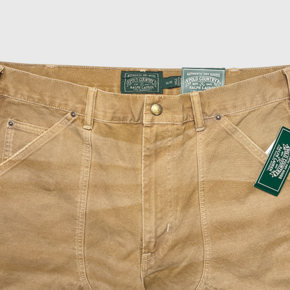 Polo Country x Ralph Lauren  Canvas Carpenter Pant 'Brown' Brand New
