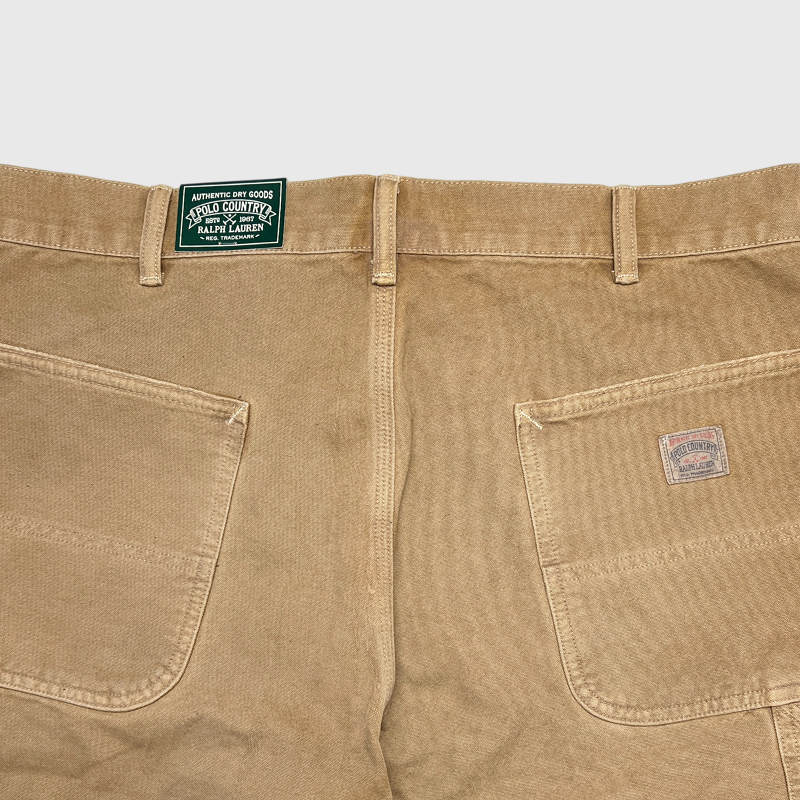 Polo Country x Ralph Lauren  Canvas Carpenter Pant 'Brown' Brand New