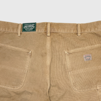 Polo Country x Ralph Lauren  Canvas Carpenter Pant 'Brown' Brand New