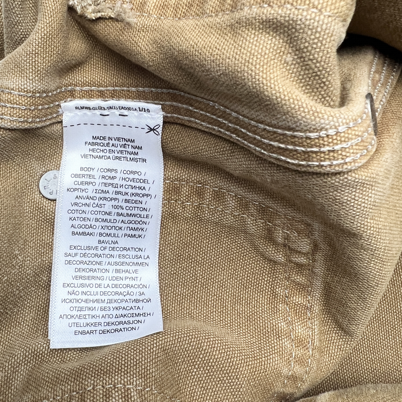 Polo Country x Ralph Lauren  Canvas Carpenter Pant 'Brown' Brand New