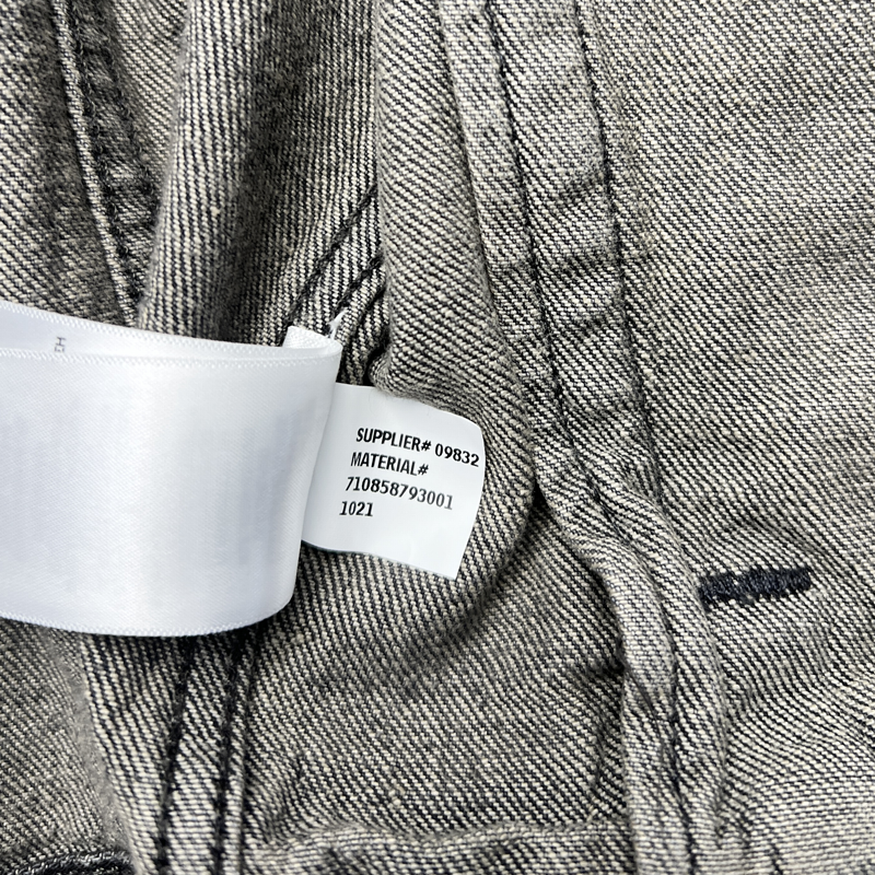 Polo Ralph Lauren Crown Crest Denim Trucker Jacket 'Black' Size 2XL Pre-Owned