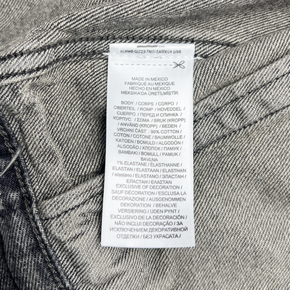 Polo Ralph Lauren Crown Crest Denim Trucker Jacket 'Black' Size 2XL Pre-Owned