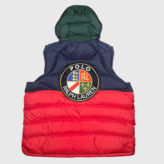 Vintage Polo Ralph Lauren Downhill Skier Down vest 'Multicolor' Size XL (Tall) Brand New