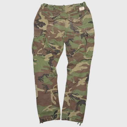 Polo Ralph Lauren Slim Fit Camo Canvas Cargo Pant 'Army Green/Camouflage' Size 30 Pre-Owned