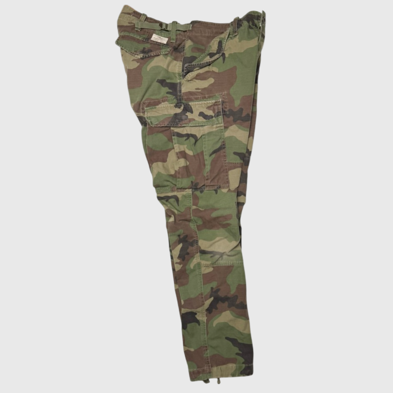 Polo Ralph Lauren Slim Fit Camo Canvas Cargo Pant 'Army Green/Camouflage' Size 30 Pre-Owned