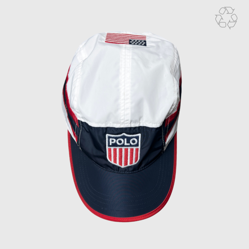 Polo Ralph Lauren Flag Shield 5-Panel Cap 'Aviator Navy/RI Red' One Size Pre-Owned