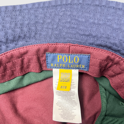 Polo Ralph Lauren Color-Blocked Twill Bucket Hat 'Multicolor' Size L/XL Pre-Owned