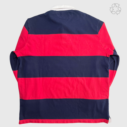 Polo Ralph Lauren Classic Fit Rugby Stripe Long Sleeve Polo Shirt Size XL Pre-Owned