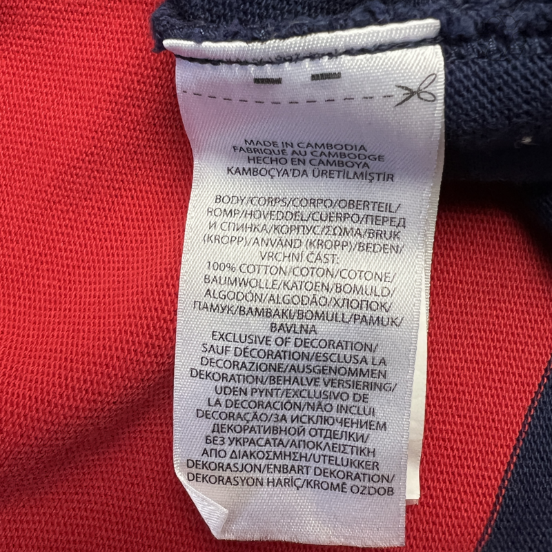 Polo Ralph Lauren Classic Fit Rugby Stripe Long Sleeve Polo Shirt Size XL Pre-Owned