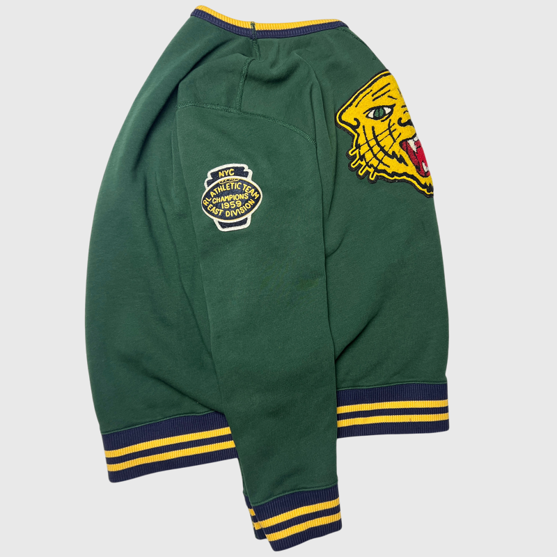 Polo Ralph Lauren Cotton-Blend Fleece Sweatshirt 'College Green' Size L Pre-Owned