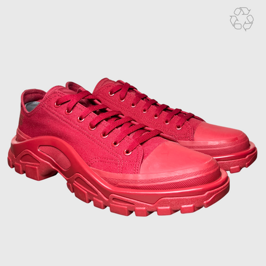 Vintage Raf Simons x Adidas Detroit Runner 2017 'Power Red' Size 10 Pre-Owned