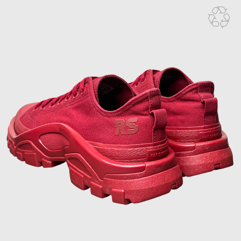 Vintage Raf Simons x Adidas Detroit Runner 2017 'Power Red' Size 10 Pre-Owned