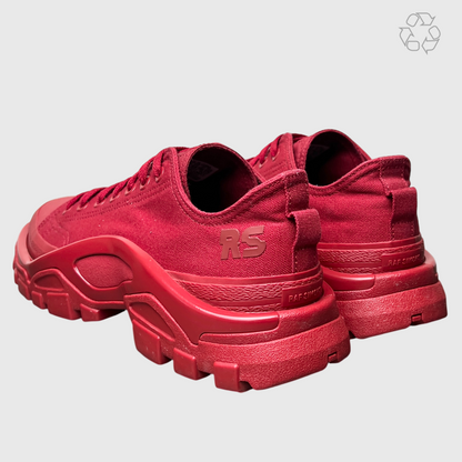 Vintage Raf Simons x Adidas Detroit Runner 2017 'Power Red' Size 10 Pre-Owned
