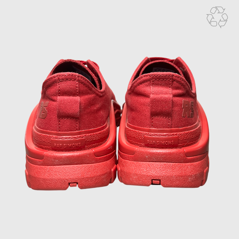 Vintage Raf Simons x Adidas Detroit Runner 2017 'Power Red' Size 10 Pre-Owned