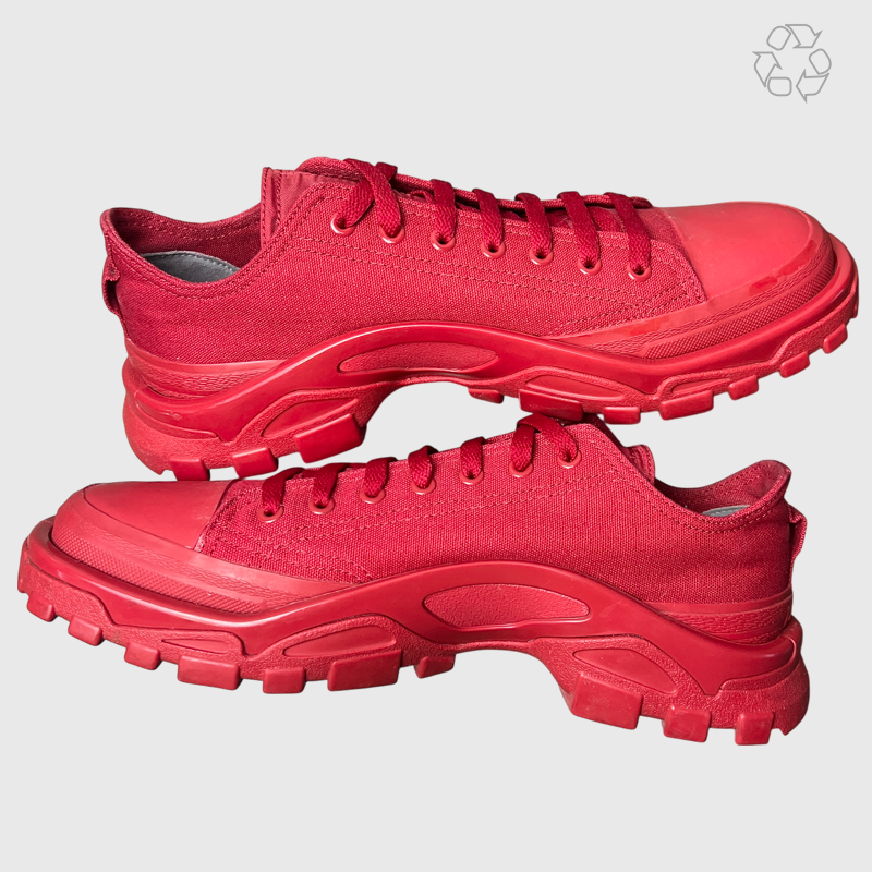 Vintage Raf Simons x Adidas Detroit Runner 2017 'Power Red' Size 10 Pre-Owned