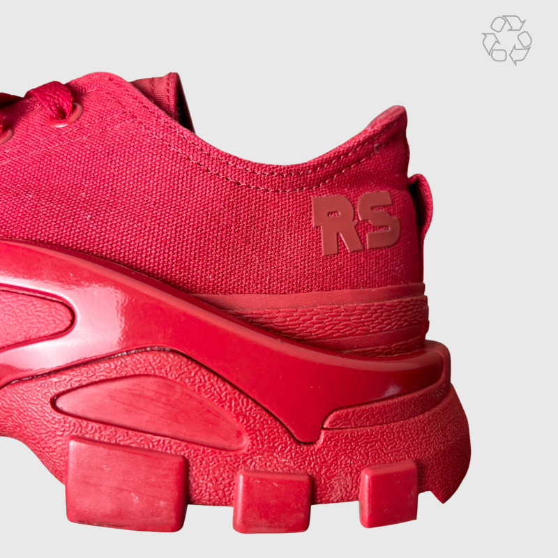 Vintage Raf Simons x Adidas Detroit Runner 2017 'Power Red' Size 10 Pre-Owned