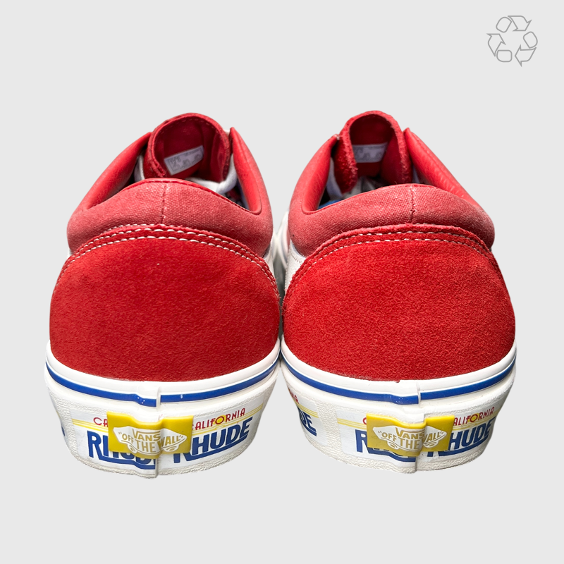 Rhude x Vans Bold Ni 'Carlifonia Plate - Red' Size 12 Pre-Owned