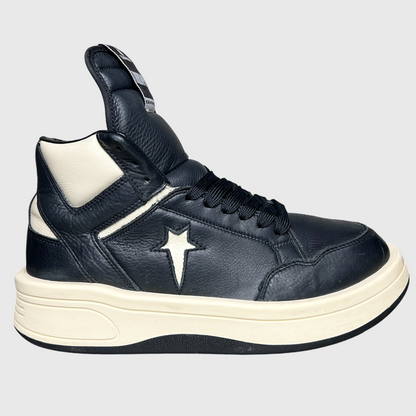 Rick Owens x Converse DRKSHDW TURBOWPN Mid 'Black Cloud Cream' Size 11 Pre-Owned