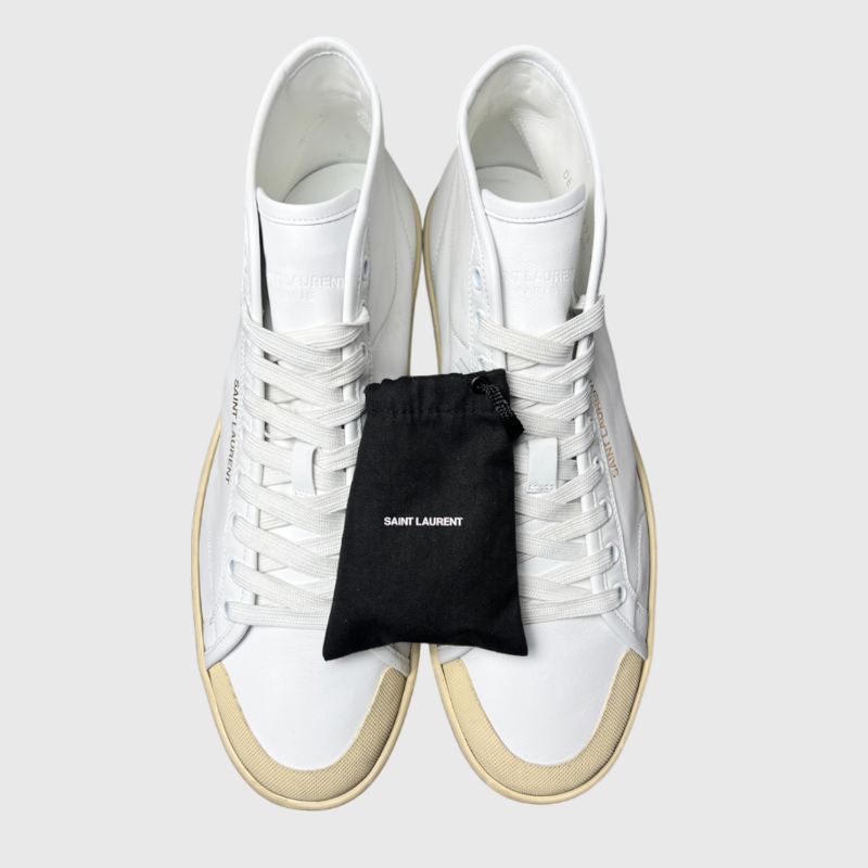 Saint Laurent SL/39 Mid Top Sneaker 'White' Size 11 Brand New