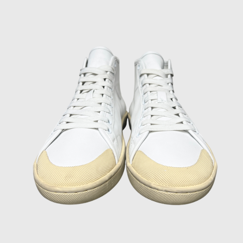 Saint Laurent SL/39 Mid Top Sneaker 'White' Size 11 Brand New