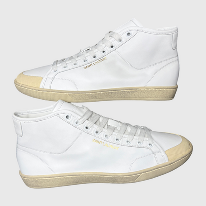 Saint Laurent SL/39 Mid Top Sneaker 'White' Size 11 Brand New