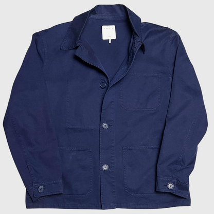 Sandro Cotton Overshirt 'Dark Blue' Size XL Pre-Owned