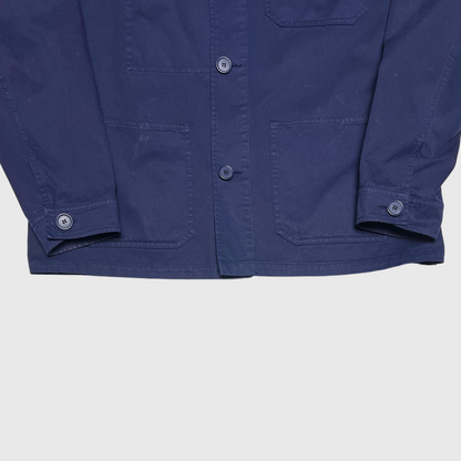 Sandro Cotton Overshirt 'Dark Blue' Size XL Pre-Owned
