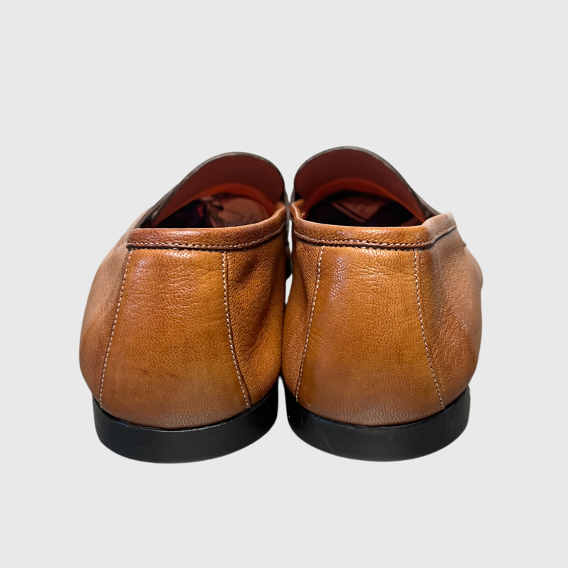 Santoni Men's Penny Loafers 'Brown' Size 12 Pre-Owned