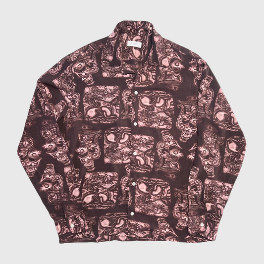 Saturdays NYC Canty Pendant Long Sleeve Shirt 'Dark Mauve' Size M Brand New