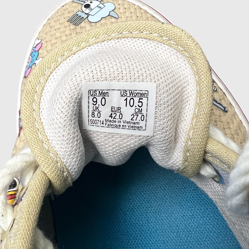 One Piece x Vans Authentic 'Straw Hat Crew' Size 9 Pre-Owned