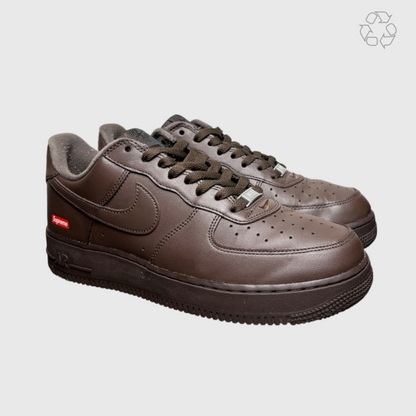 Supreme x Nike Air Force 1 Low 'Box Logo - Baroque Brown' Size 9 Pre-Owned