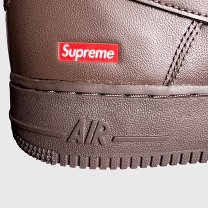 Supreme x Nike Air Force 1 Low 'Box Logo - Baroque Brown' Size 9 Pre-Owned