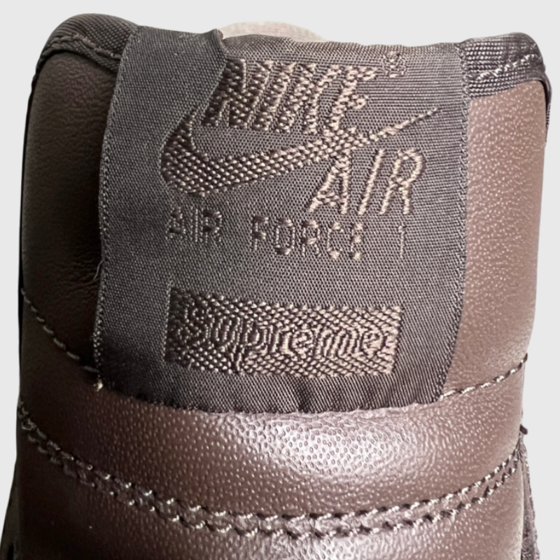 Supreme x Nike Air Force 1 Low 'Box Logo - Baroque Brown' Size 9 Pre-Owned