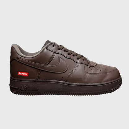 Supreme x Nike Air Force 1 Low 'Box Logo - Baroque Brown' Size 9 Pre-Owned