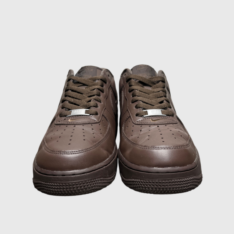 Supreme x Nike Air Force 1 Low 'Box Logo - Baroque Brown' Size 9 Pre-Owned